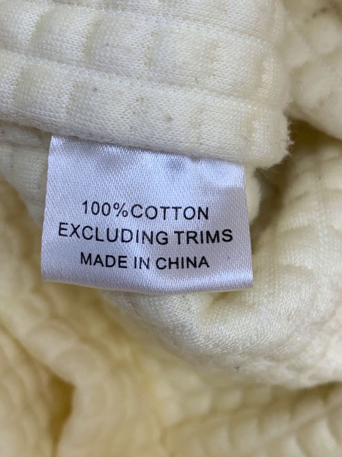 My Mum Made It Cream Quilted Jacket S