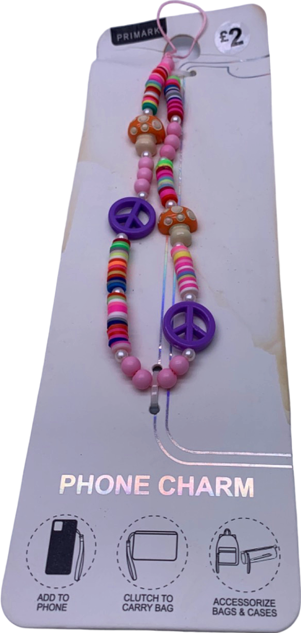 Primark Multicolour Phone Charm One Size