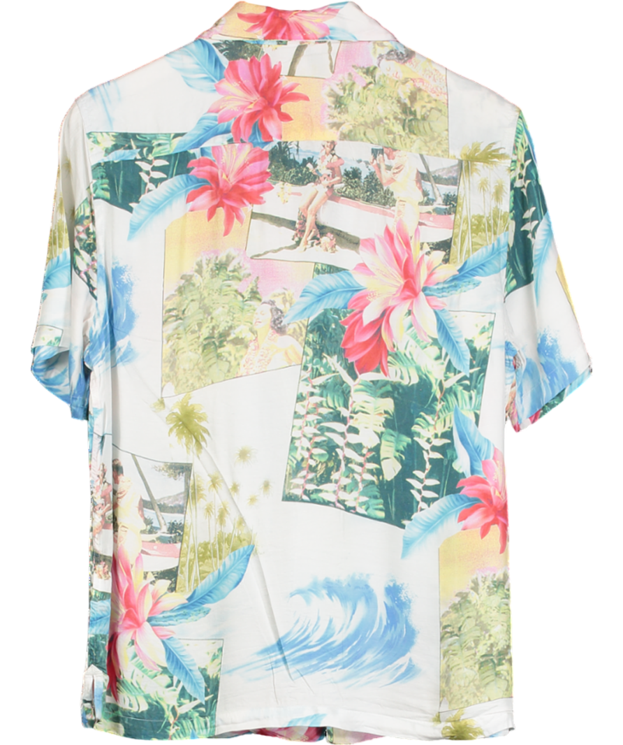 All Saints Multicoloured Kamakou Tropical Shirt UK S
