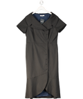 Finery Black Tailored Pinstripe Midi Dress UK 18
