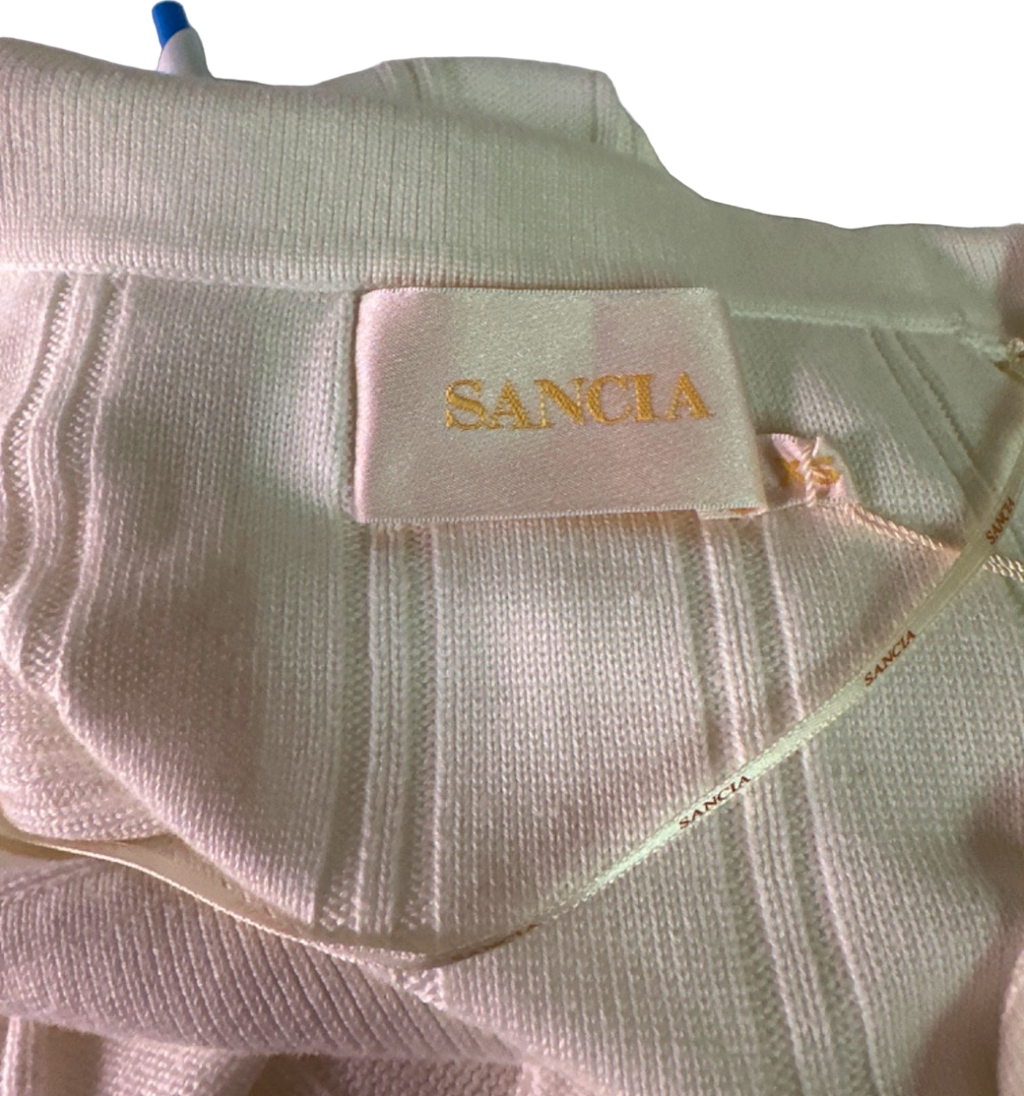 Sancia White Knit Dress UK XS