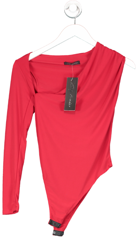 Stylewise Red One Sleeve Bodysuit UK 12