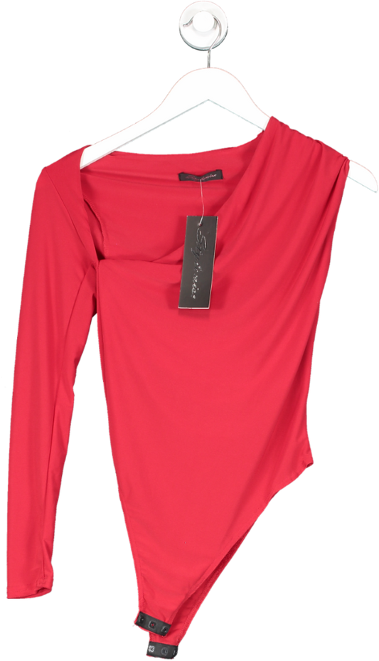 Stylewise Red One Sleeve Bodysuit UK 12