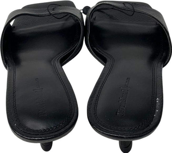 River Island Black Kitten Heels UK 6 EU 39 👠