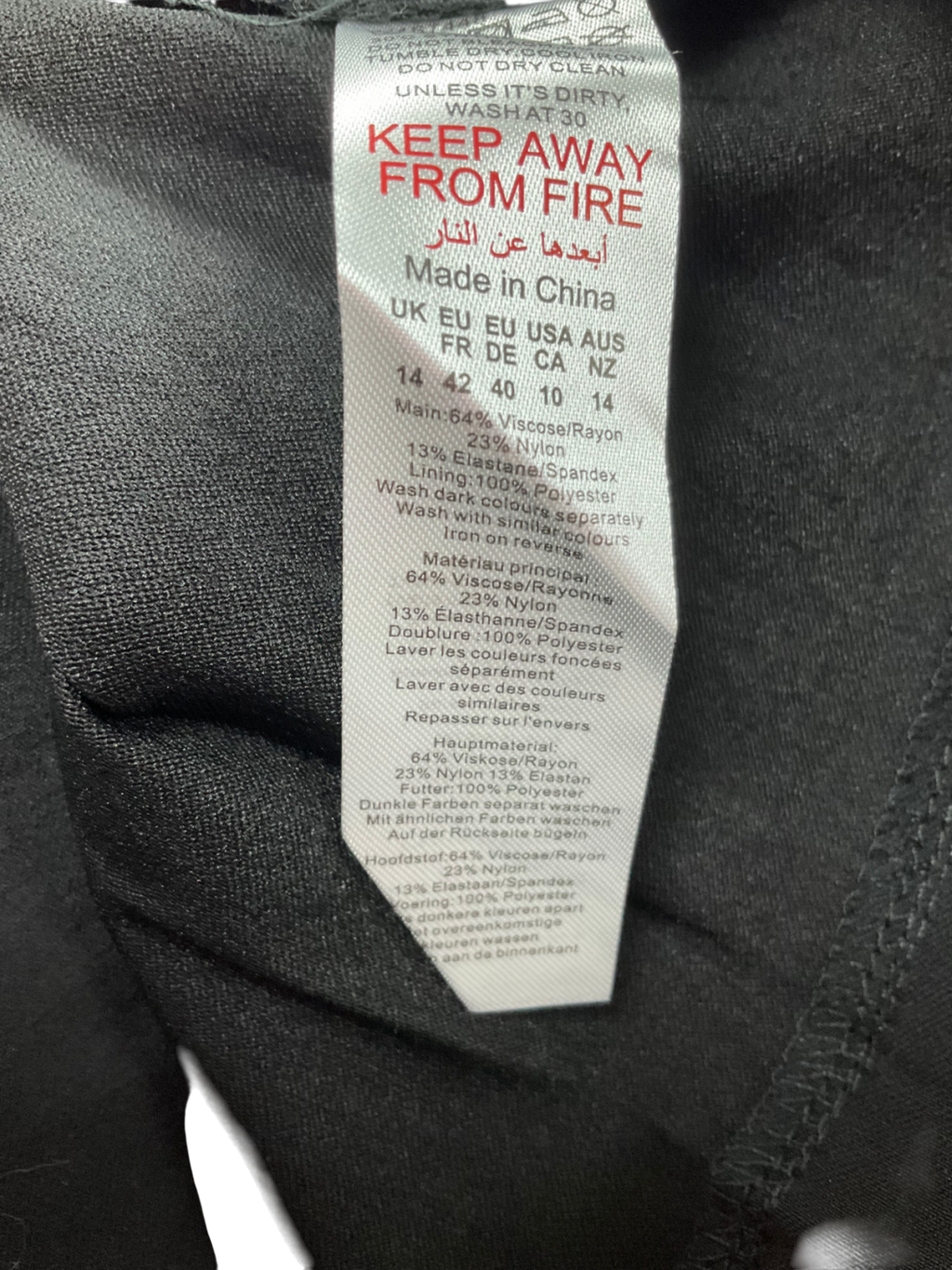 boohoo Black Box Pleated Skirt Mini Dress UK 14