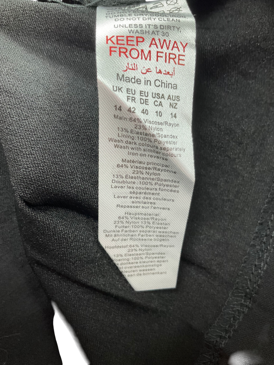 boohoo Black Box Pleated Skirt Mini Dress UK 14