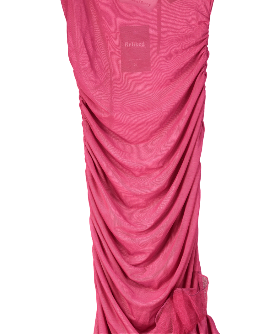 HOUSE OF SUNNY Pink Dolce Vita Dress Magenta UK 8
