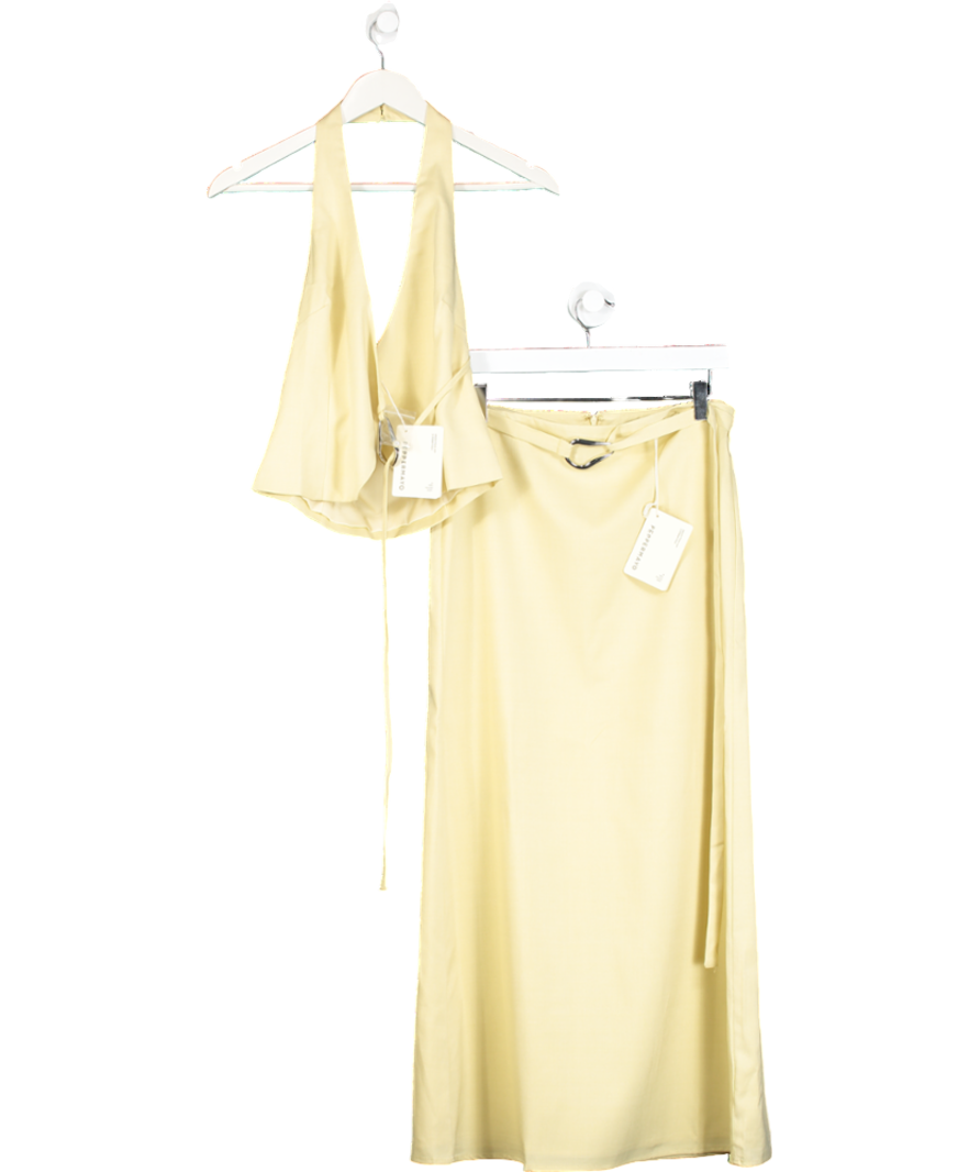 Peppermayo Yellow Azura Maxi Skirt And Halter Top UK 8