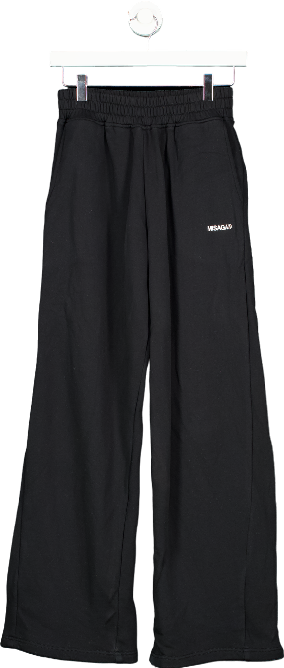 Maisonmisaga Black Relaxed Fit Trousers UK 1.0