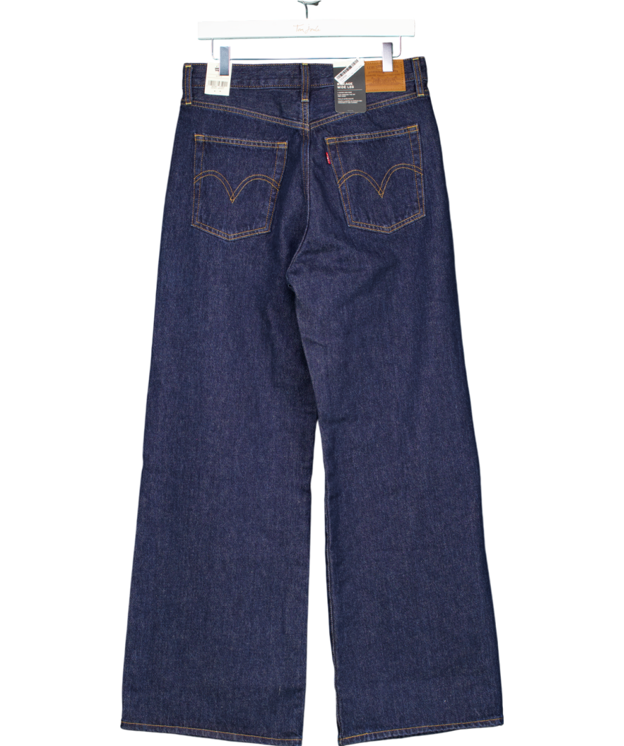 levis Blue Rib Cage Wide Leg Jeans - Length 32 W30