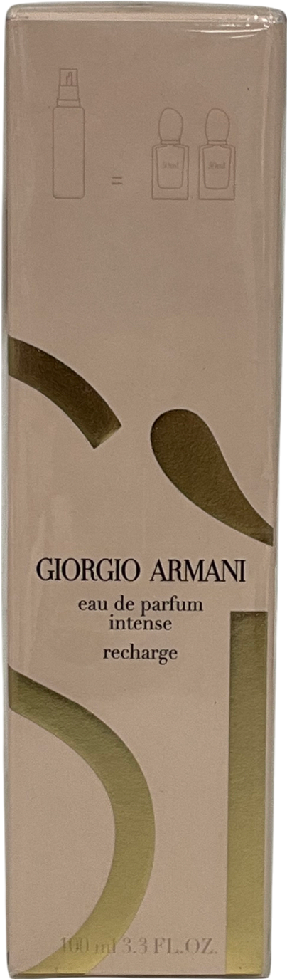 Giorgio Armani Si For Her 100ml Eau De Parfum Intense Recharge Bottle Recharge 100ml