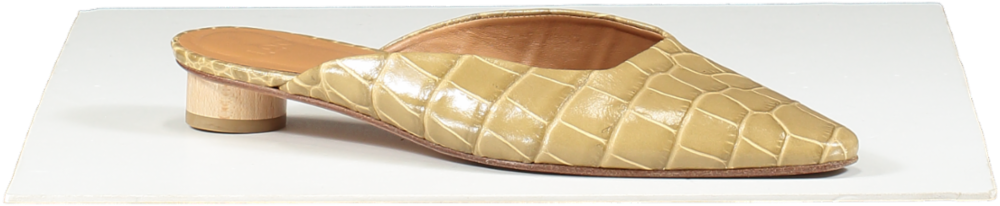 LoQ Brown Carmen Crocodile Effect Mules UK 6 EU 39 👠