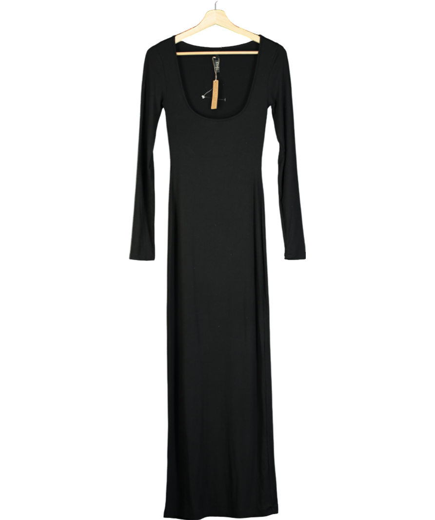 SKIMS Black Soft Lounge Long-sleeve Stretch-jersey Nightdress UK M