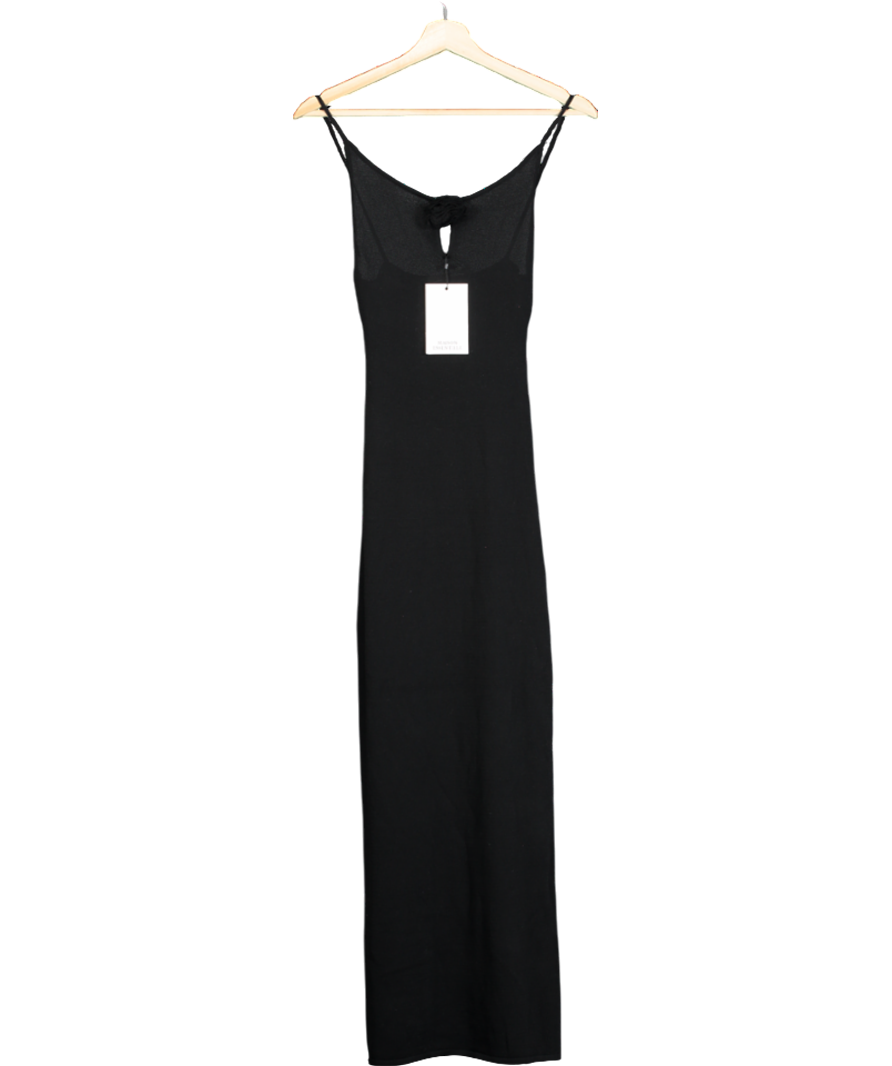 Maison Essentiele Black Knitted Maxi Dress UK 6