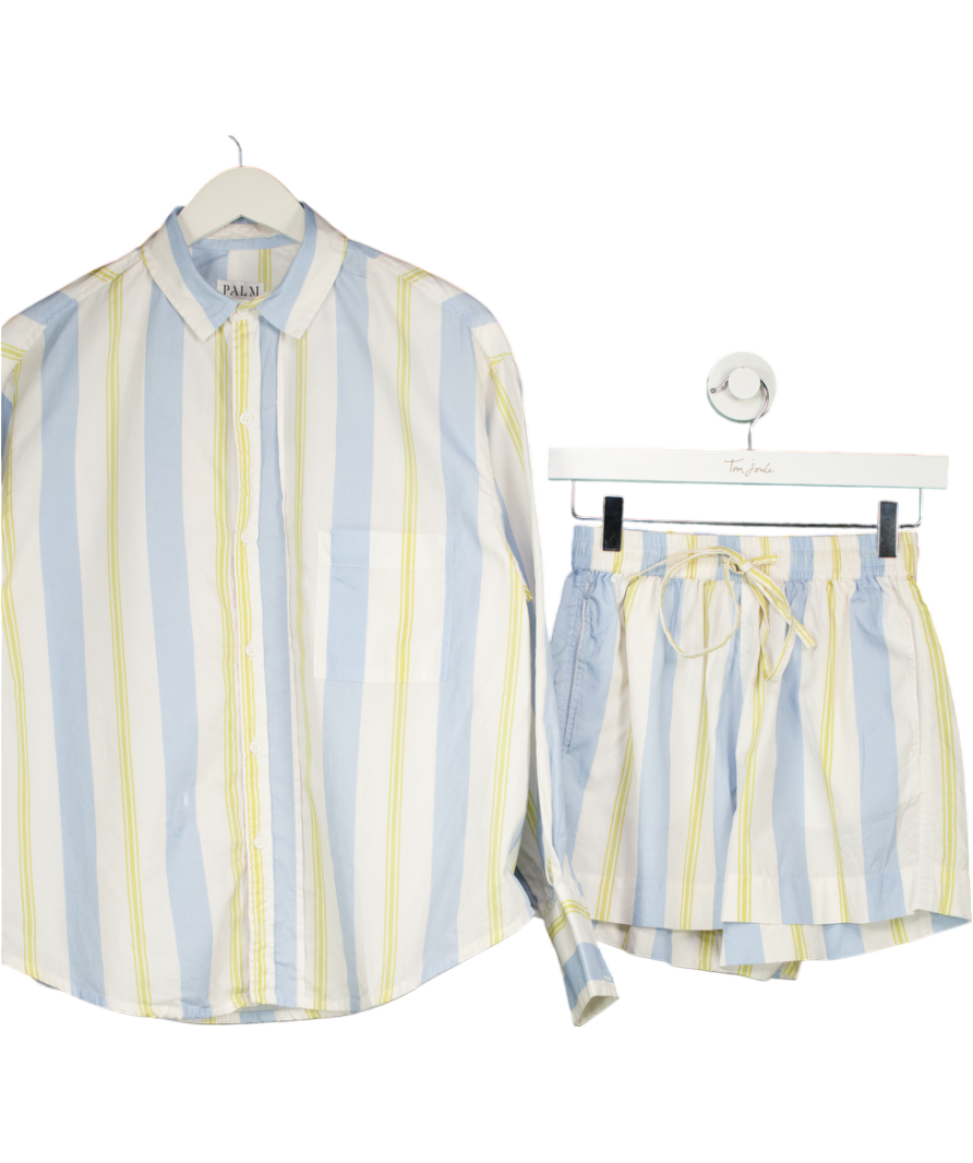 Palm Noosa Blue Striped Shirt & Shorts Set UK 6