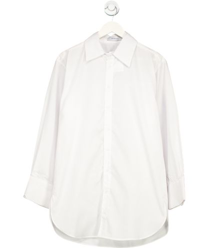 De Rococo White Oversized Poplin Button Down Shirt UK S