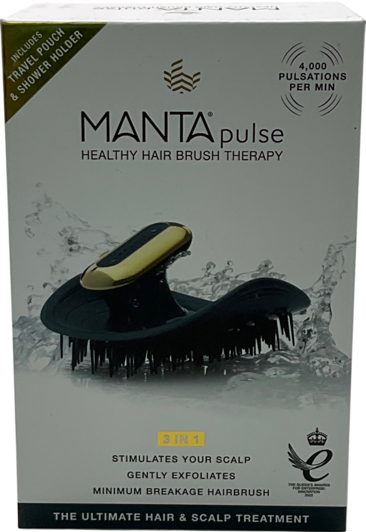 manta PULSE Healthy Hair & Scalp Brush Deep Ocean Blue