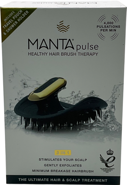 manta PULSE Healthy Hair & Scalp Brush Deep Ocean Blue