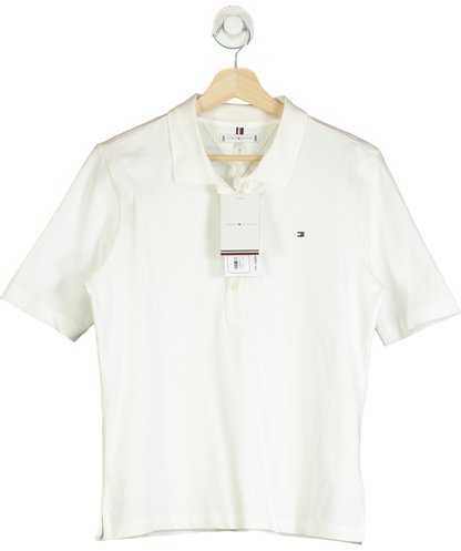 Tommy Hilfiger White 1985 Reg Pique Polo UK S