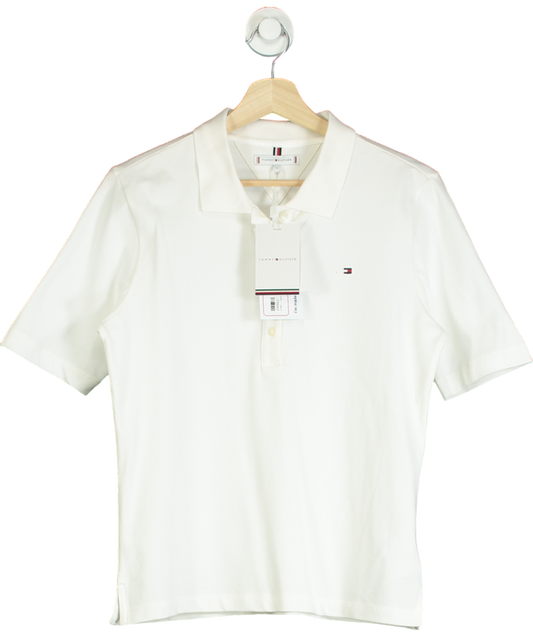 Tommy Hilfiger White 1985 Reg Pique Polo UK S