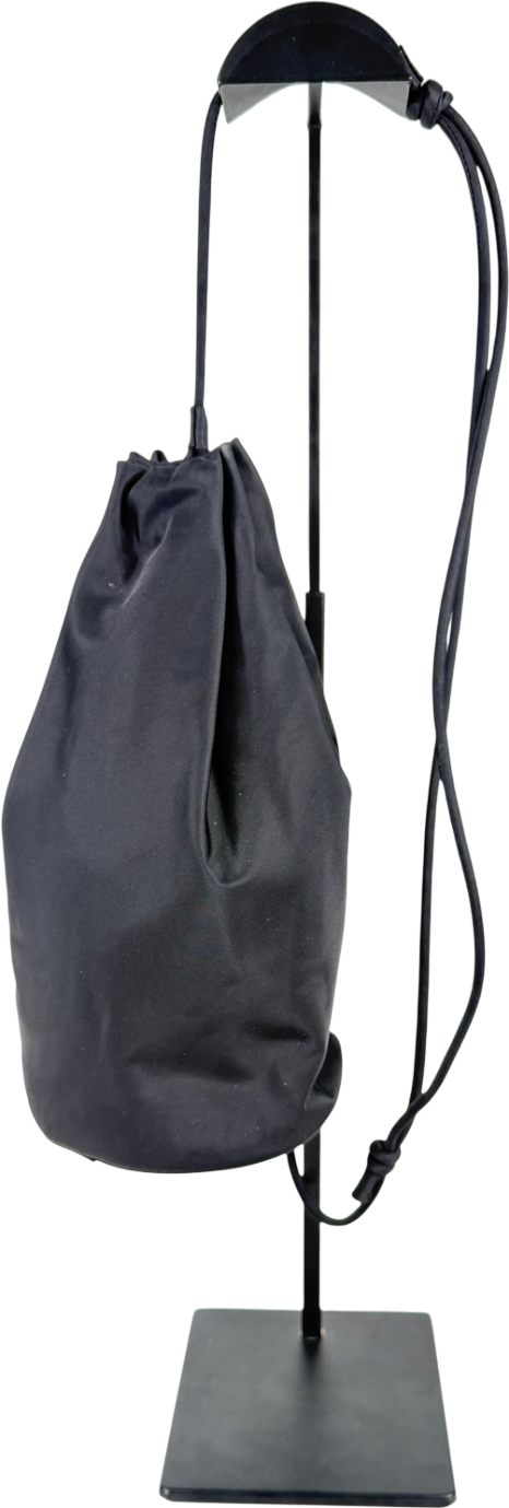 cos Black Drawstring Crossbody Bag - Nylon