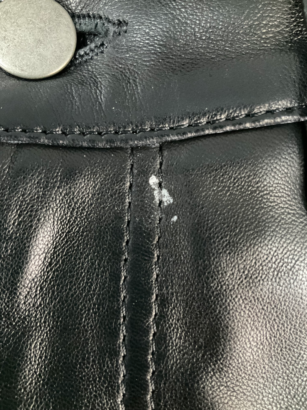 Black Leather Maxi Skirt UK S