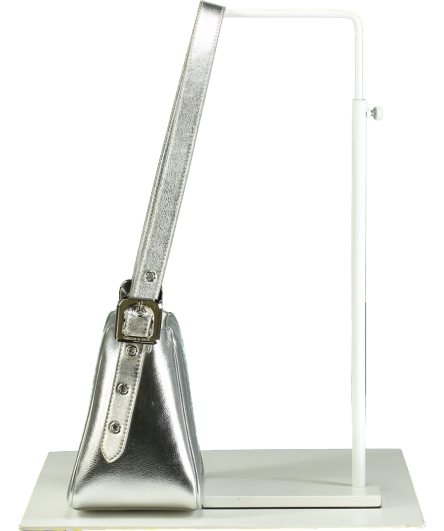 Charles & Keith Metallic Petra Boxy Bucket Bag