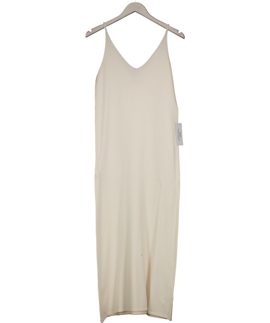 Charli Cream Sofia Long Line Cardigan And Maxi Dress Set UK M