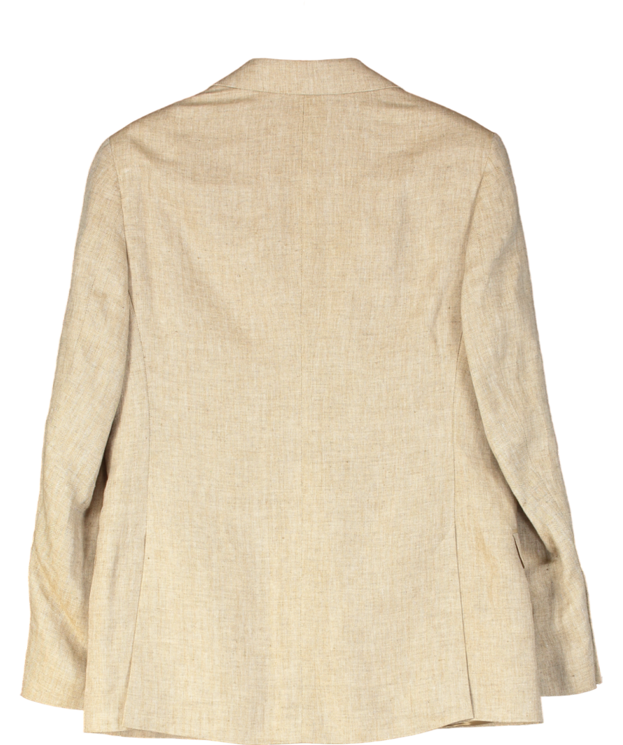 Hawes & Curtis Tailored Fit Beige Herringbone 1913 Suit Jacket UK 38" CHEST