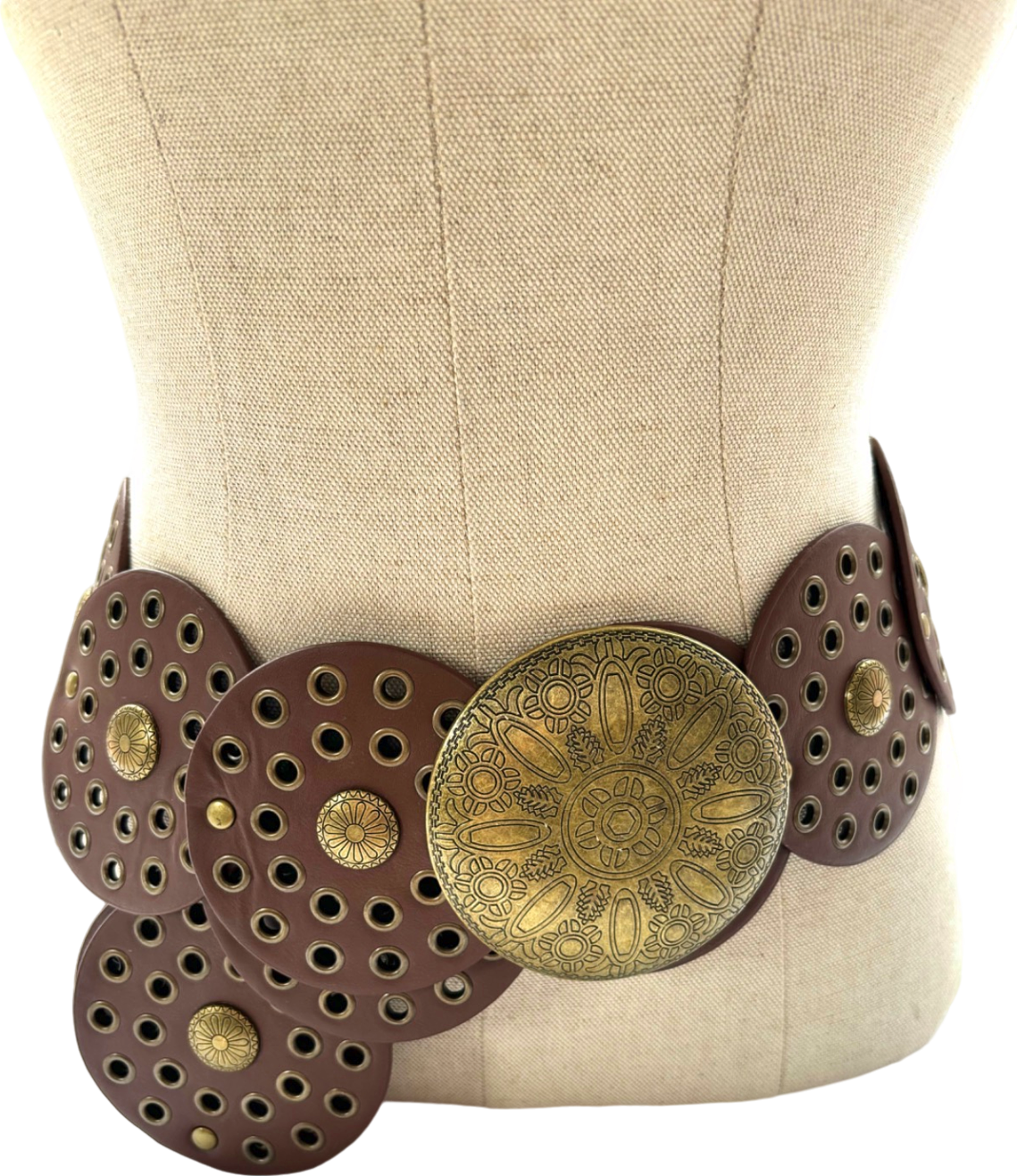 Brown Decorative Belt One Size