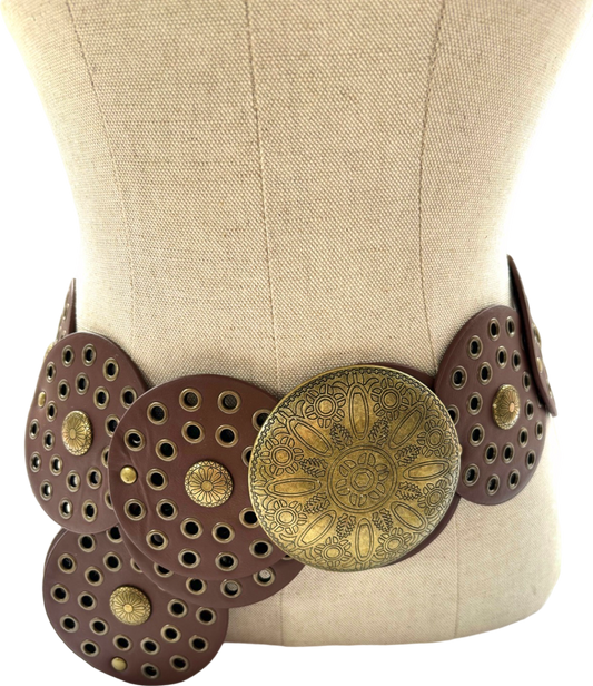 Brown Decorative Belt One Size