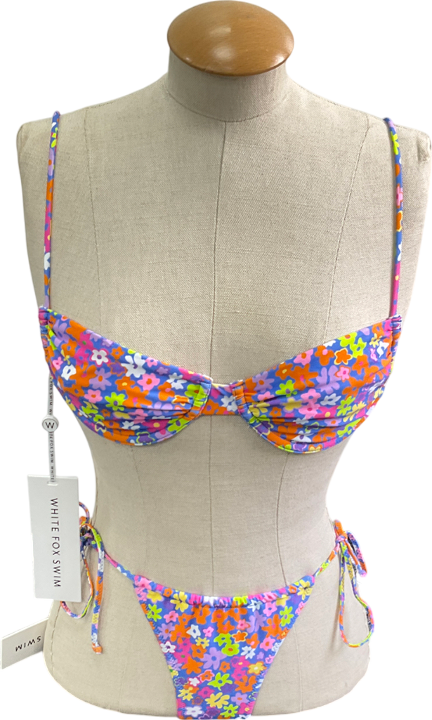White Fox Purple More Than A Dream Bikini Set UK XS