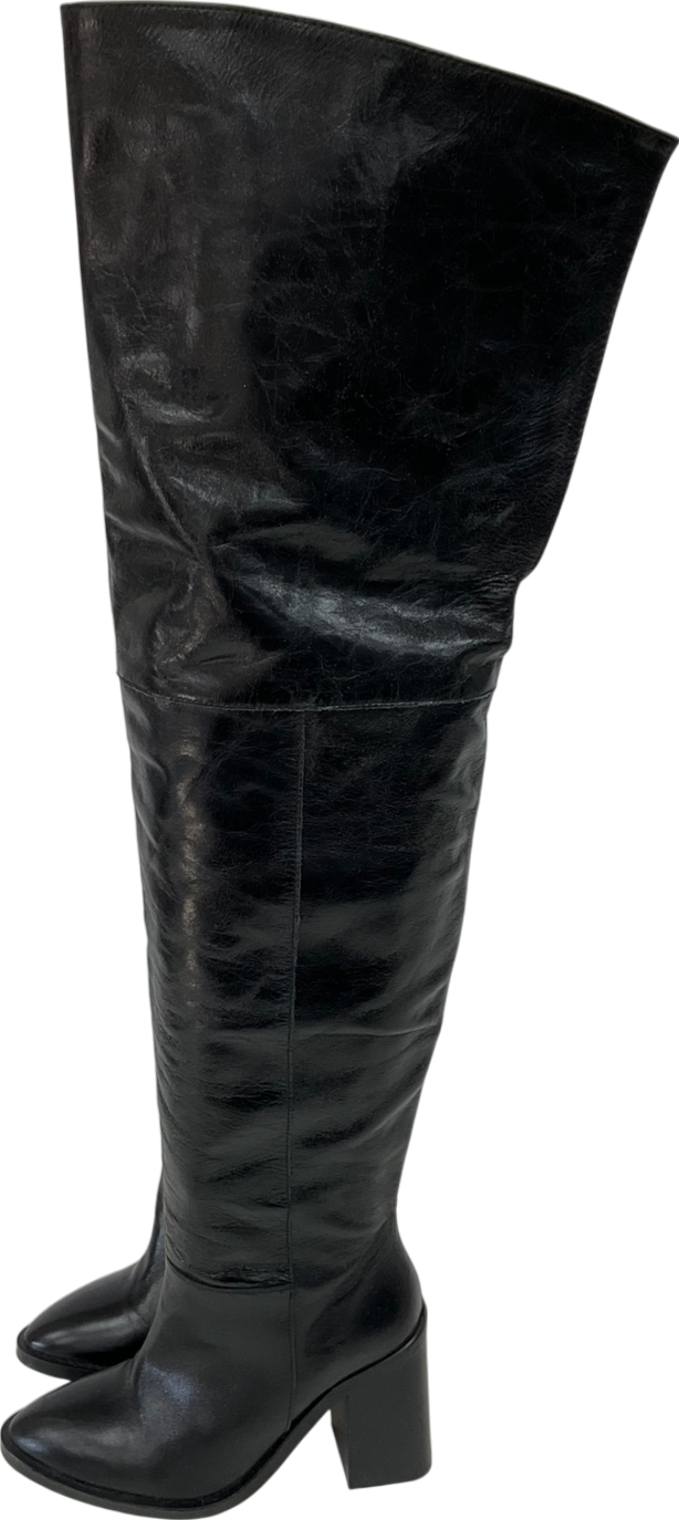 River Island Black Over The Knee Boots UK 3 EU 36 👠