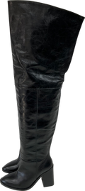 River Island Black Over The Knee Boots UK 3 EU 36