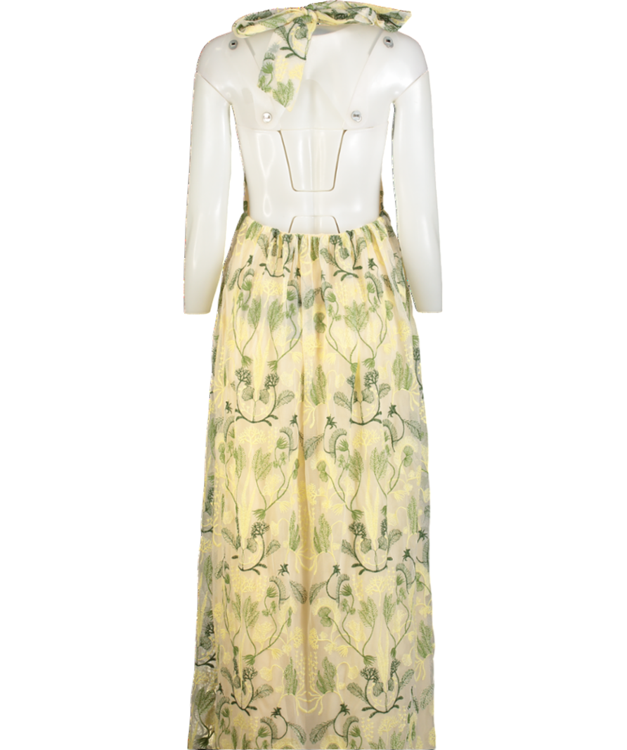 Agua by Aguabendita Cream Acanella Habitat Maxi Dress UK XS