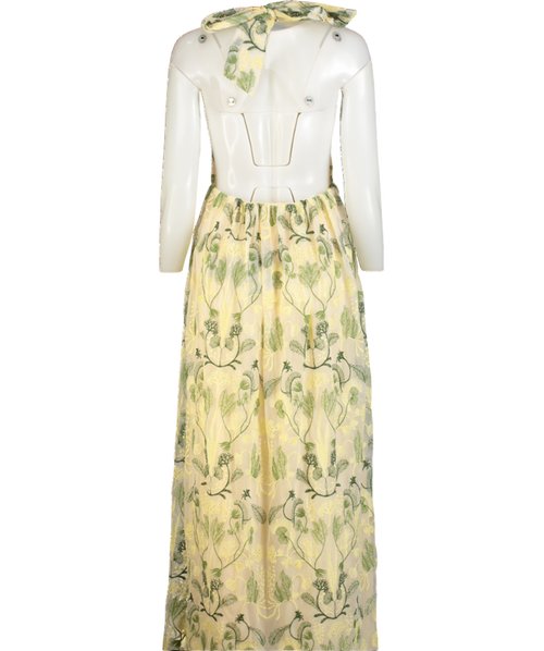 Agua by Aguabendita Cream Acanella Habitat Maxi Dress UK XS