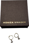 Monica Vinader 18ct Yellow Gold-plated Silver Mini Heart Diamond Huggie Hoop Earrings