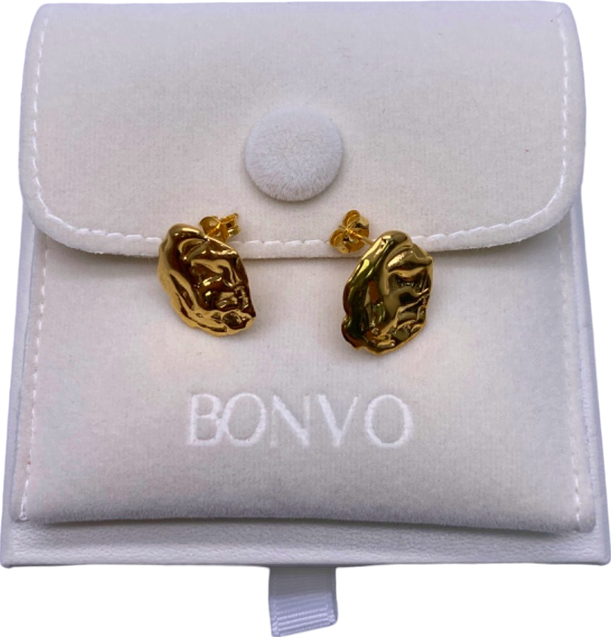 Bonvo Gold Stud Earrings
