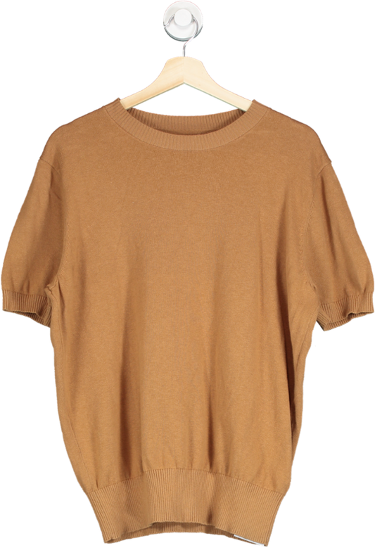 Anthology Brown Knitted T Shirt UK L