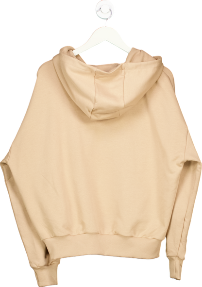 Lounge Beige Zip-Up Hoodie UK XS