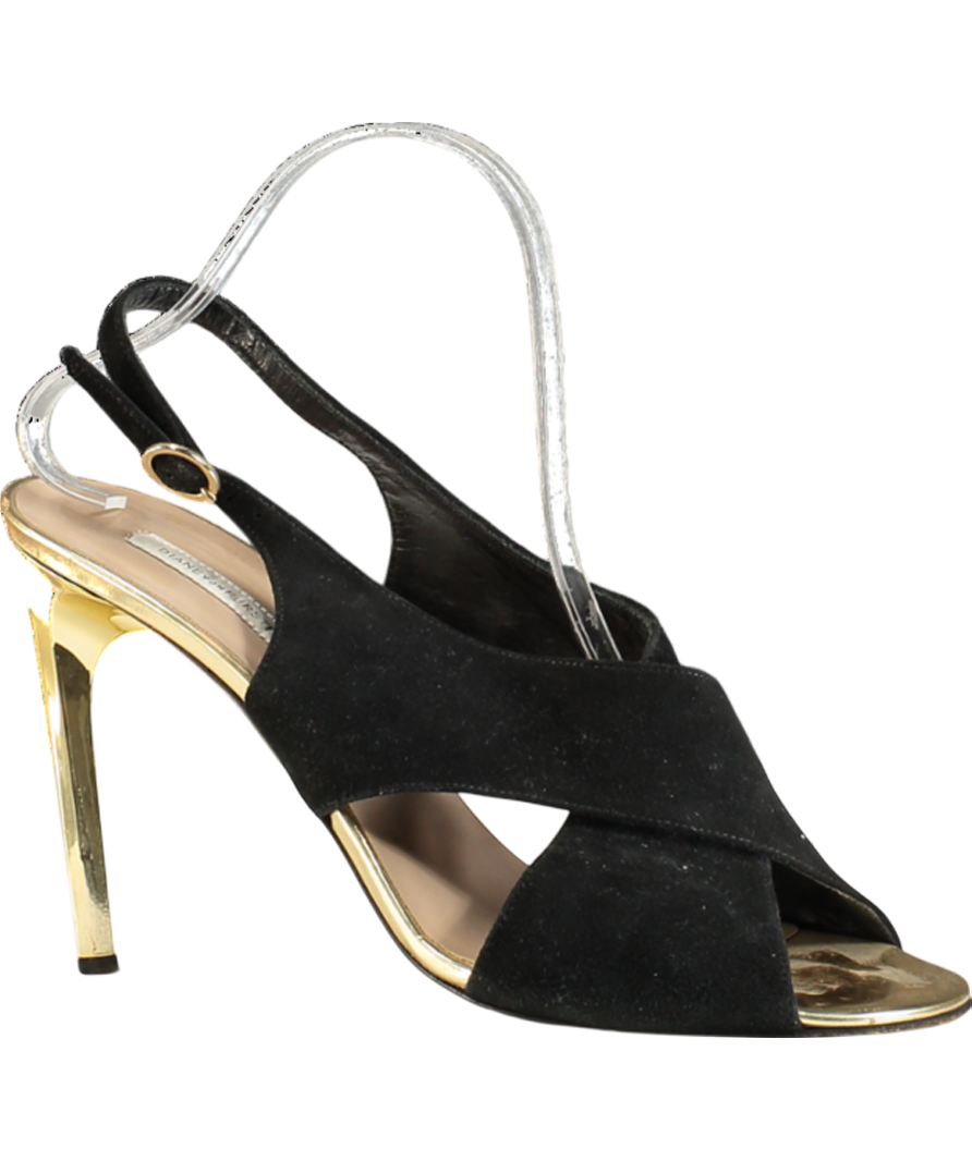 Diane von Furstenberg Black Slingback Heels UK 10 EU 44