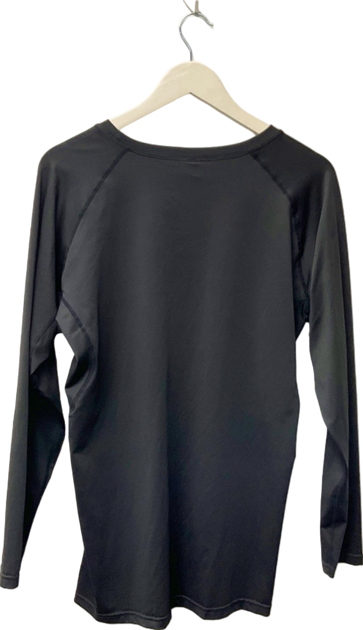 Black Long Sleeve Top UK 2XL