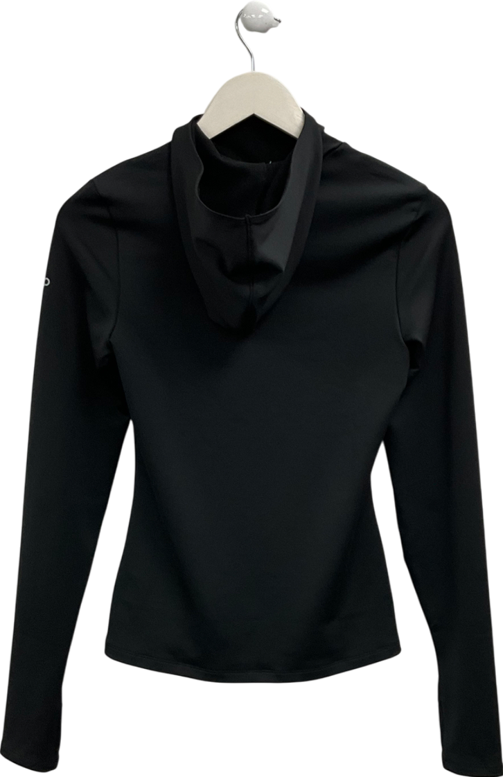 alo yoga Black Airlift Winter Warmer Hooded Runner UK S