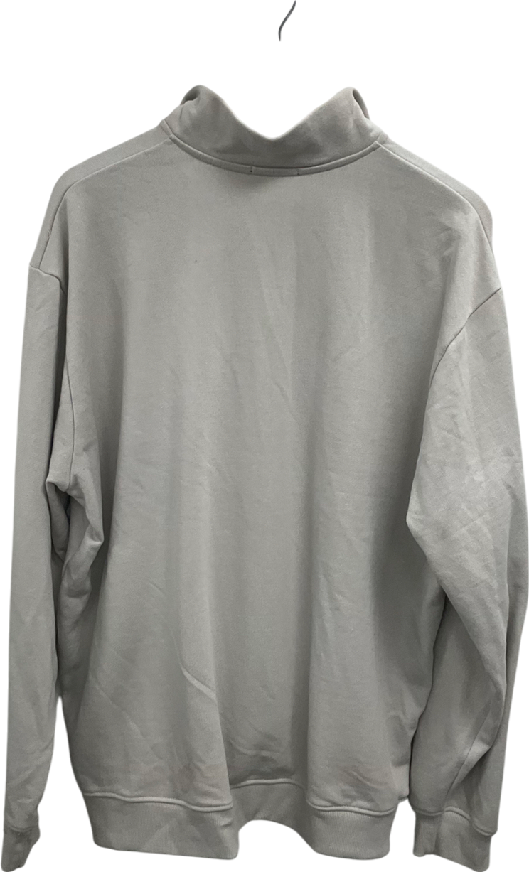 boohooMan Beige 1/4 Zip Pullover UK L