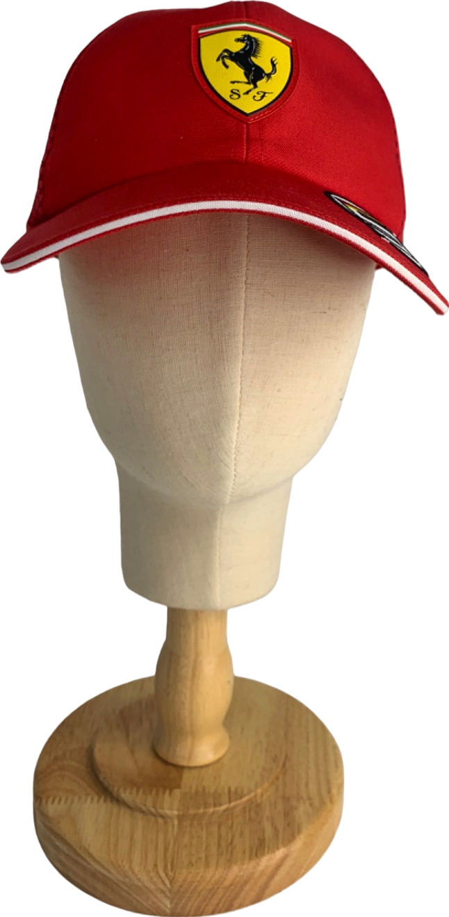 Puma Red Ferrari Cap UK Kids One Size