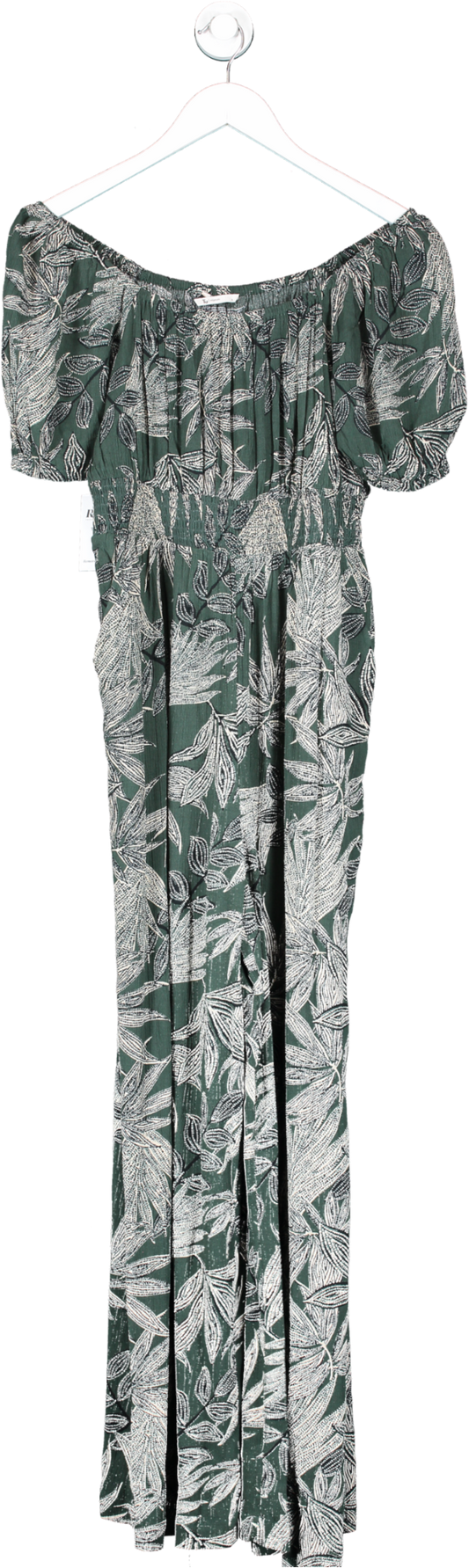 TU Green Leaf Print Jumpsuit UK 8