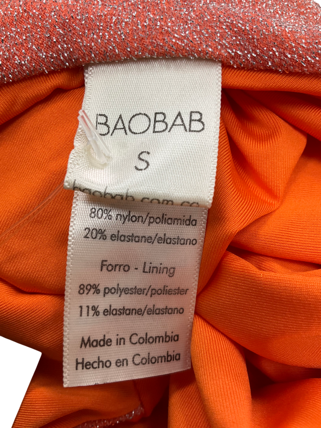 Baobab Orange Asaka One-shoulder draped Dress UK S