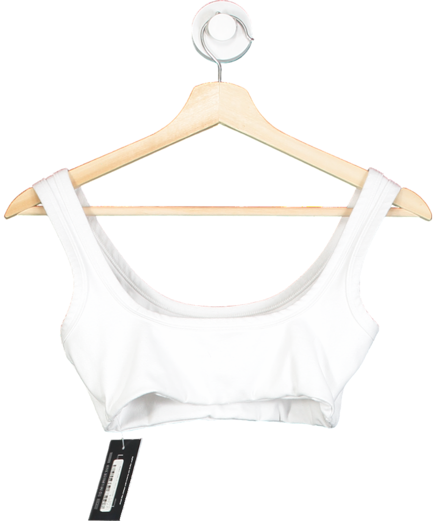 Joah Brown White Scoop Neck Smoothing Bra UK XS/S