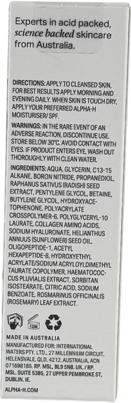 ALPHAH Multi-peptide Revitalise Serum 30ml