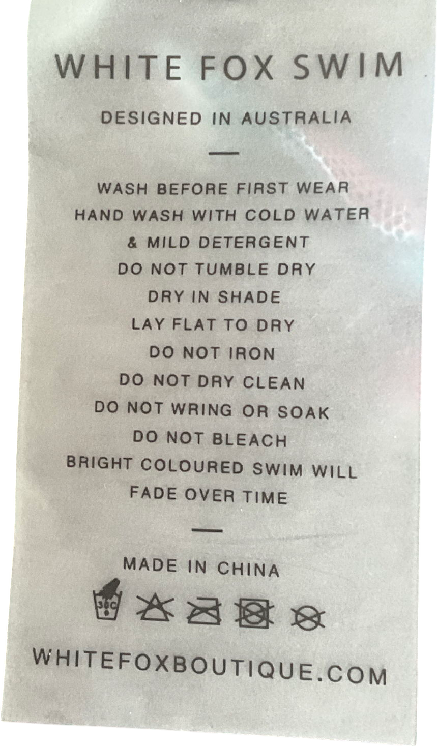 White Fox Blue Sandy Shore Bikini Set UK XS